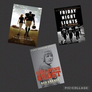 3 Teen Football Books Friday Night Lights | The Blind Side | The Galloping Ghost